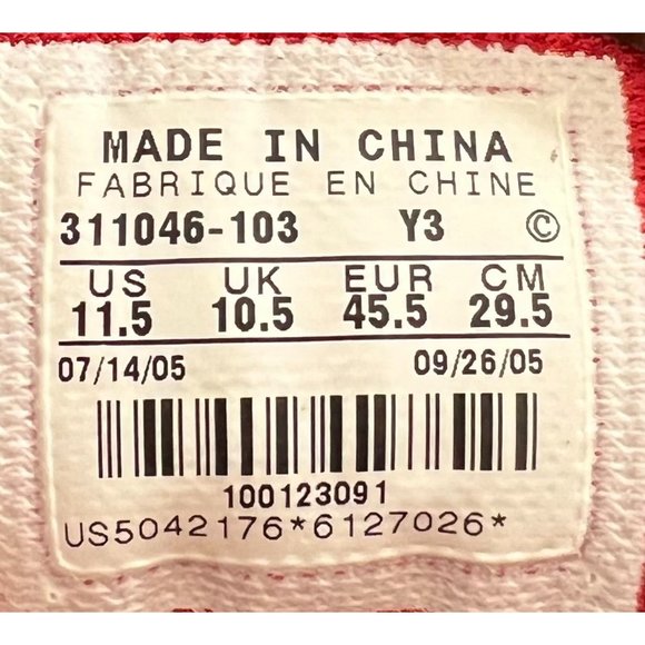 Jordan Dub Zero 'Varsity Red' 2005 -  311046-103 Men's size 11.5 - Picture 9 of 10